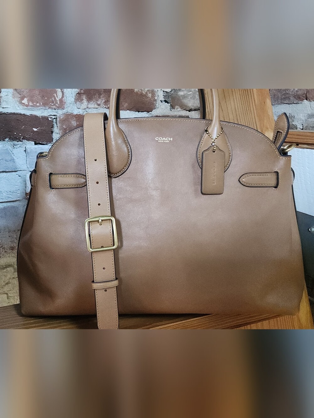 Coach Empire Carryall 40 In Honey Brown